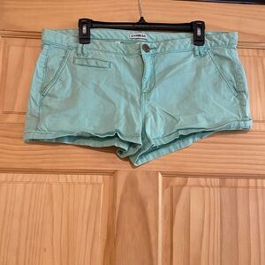 Express Green Summer Shorts